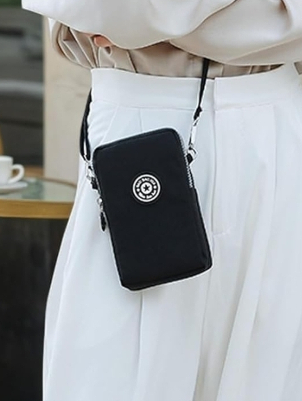 Crossbody Bag Phone Sleeve Concert Venue Festival Adjustable Strap Arm Wrist NWT - Picture 5 of 13